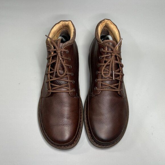 Born Nigel Boots Men's Size 11.5 Dark Brown Leather Lace Up Casual Ankle Chukka - Picture 3 of 14